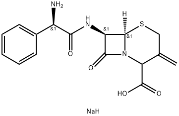 [6R-[6α,7β(R*)]]-7-[(AMinophenylacetyl)aMino]-3-Methylene-8-oxo-5-thia-1-azabicyclo[4.2.0]octane-2-carboxylic Acid SodiuM Salt Struktur