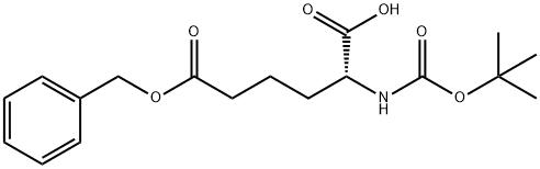 N-BOC-R-2-氨基己二酸-6-苄酯, 37051-23-3, 结构式