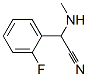Benzeneacetonitrile, 2-fluoro-alpha-(methylamino)- (9CI) Structure