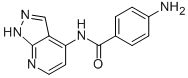 Benzamide, 4-amino-N-1H-pyrazolo[3,4-b]pyridin-4-yl- (9CI) Struktur