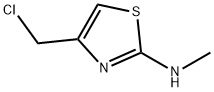 4-(chloromethyl)-N-methyl-1,3-thiazol-2-amine(SALTDATA: HCl 0.25H2O) Struktur