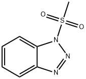 1-メチルスルホニル-1H-ベンゾトリアゾール 化学構造式