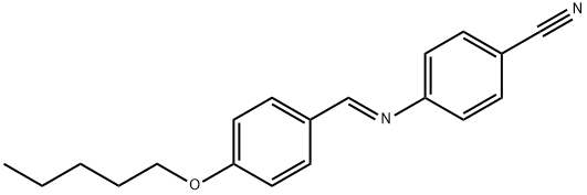 4'-正戊氧基苯亚甲基-4-氰基苯胺,37075-25-5,结构式
