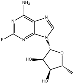 2-FLUORO-5'-DEOXYADENOSINE 结构式