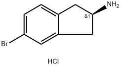 (R)-5-溴-2,3-二氢-1H-茚满-2-胺盐酸盐, 370861-59-9, 结构式