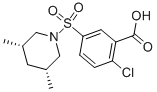 替贝酸, 37087-94-8, 结构式