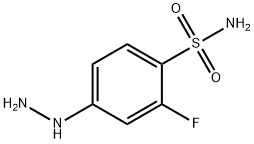 2-FLUORO-4-HYDRAZINYL BENZENESULPHONAMIDE Structure