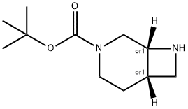 cis-3-Boc-3,8-diazabicyclo[4.2.0]octane Structure