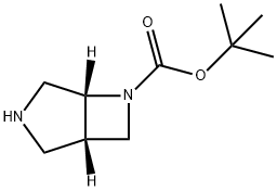 tert-butyl (1S,5R)-3,6-Diazabicyclo[3.2.0]heptane-6-carboxylate Structure