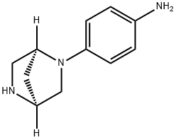 Benzenamine, 4-(1S,4S)-2,5-diazabicyclo[2.2.1]hept-2-yl- (9CI) Structure