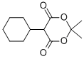 5-CYCLOHEXYL-2,2-DIMETHYL-[1,3]DIOXANE-4,6-DIONE Structure