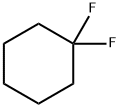 1,1-ジフルオロシクロヘキサン 化学構造式
