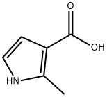 2-メチル-1H-ピロール-3-カルボン酸 化学構造式