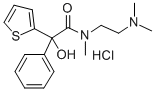 N-(2-Dimethylaminoethyl)-alpha-hydroxy-N-methyl-alpha-phenyl-2-thiophe neacetamide HCl Structure
