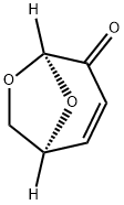 (1β,5β)-6,8-ジオキサビシクロ[3.2.1]オクタ-2-エン-4-オン 化学構造式
