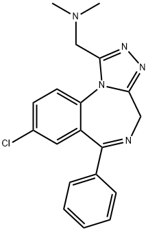 阿地唑仑, 37115-32-5, 结构式