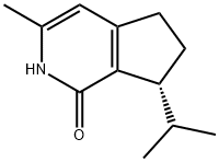 1H-Cyclopenta[c]pyridin-1-one,2,5,6,7-tetrahydro-3-methyl-7-(1-methylethyl)-,(7R)-(9CI) Struktur