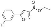 ETHYL-5(3-FLUOROPHENYL)-ISOXAZOLE-3-CARBOXYLATE Structure