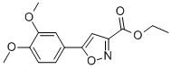 5-(3,4-DIMETHOXYPHENYL)-3-ISOXAZOLECARBOXYLIC ACID ETHYL ESTER 结构式