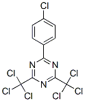 4,6-Bis-(trichloromethyl)-2-(4-chlorophenyl)-1,3,5-triazine Structure