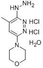 Morpholine, 4-(6-hydrazino-5-methyl-2-pyridazinyl)-, dihydrochloride,  hydrate Structure