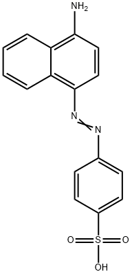4-(4-amino-1-naphthylazo)benzenesulphonic acid Struktur