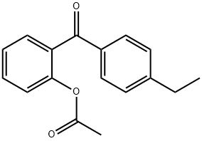 2-ACETOXY-4'-ETHYLBENZOPHENONE Structure