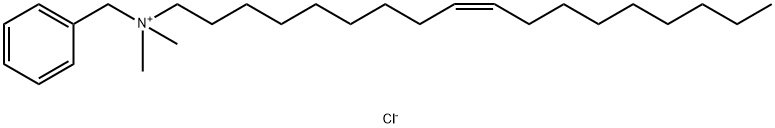 N,N-ジメチル-N-[(Z)-9-オクタデセニル]ベンゼンメタンアミニウム·クロリド 化学構造式