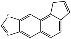 1H-Cyclopenta[5,6]naphtho[2,3-d]thiazole(8CI,9CI) 化学構造式