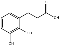 2,3-dihydroxyphenylpropionic acid Structure