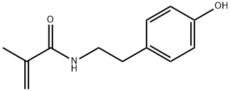 N-(4-羟基苯乙基)甲基丙烯酰胺 结构式