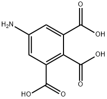 5-アミノ-1,2,3-ベンゼントリカルボン酸 化学構造式