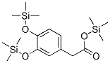3,4-Bis(trimethylsilyloxy)phenylacetic acid trimethylsilyl ester Structure