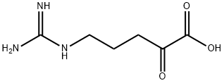 5-(diaminomethylideneamino)-2-oxo-pentanoic acid Struktur