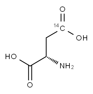 ASPARTIC ACID, L-[4-14C] Structure