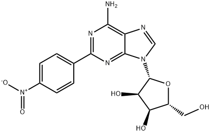 2-(PARA-NITROPHENYL)-ADENOSINE Structure