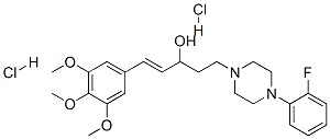 (E)-5-[4-(2-fluorophenyl)piperazin-1-yl]-1-(3,4,5-trimethoxyphenyl)pen t-1-en-3-ol dihydrochloride|