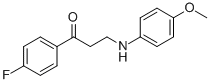 1-(4-FLUOROPHENYL)-3-(4-METHOXYANILINO)-1-PROPANONE Structure