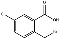 Benzoic acid, 2-(broMoMethyl)-5-chloro- Structure