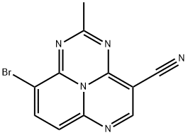 9-Bromo-2-methyl-1,3,6,9b-tetraazaphenalene-4-carbonitrile Structure