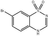 2H-1,2,4-BENZOTHIADIAZINE, 7-BROMO, 1,1-DIOXIDE, 37162-46-2, 结构式