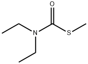 N,N-ジエチルチオカルバミン酸S-メチル 化学構造式