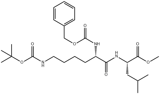 Z-LYS(BOC)-LEU-OME, 37178-11-3, 结构式