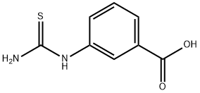 1-(3-カルボキシフェニル)-2-チオ尿素 化学構造式