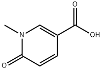 1-メチル-6-オキソ-1,6-ジヒドロピリジン-3-カルボン酸 化学構造式