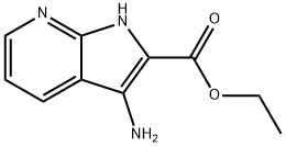 1H-Pyrrolo[2,3-b]pyridine-2-carboxylicacid,3-amino-,ethylester(9CI) Struktur