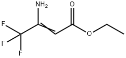 3-アミノ-4,4,4-トリフルオロクロトン酸 エチル 化学構造式