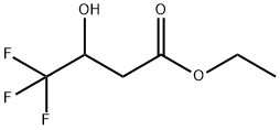 4,4,4-トリフルオロ-3-ヒドロキシ酪酸エチル 化学構造式