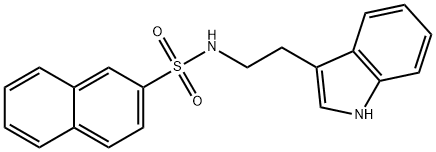 N-[2-(1H-indol-3-yl)ethyl]-2-naphthalenesulfonamide Structure