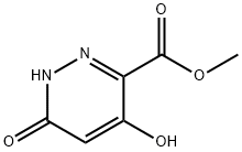 4,6-ジヒドロキシピリダジン-3-カルボン酸メチル 化学構造式